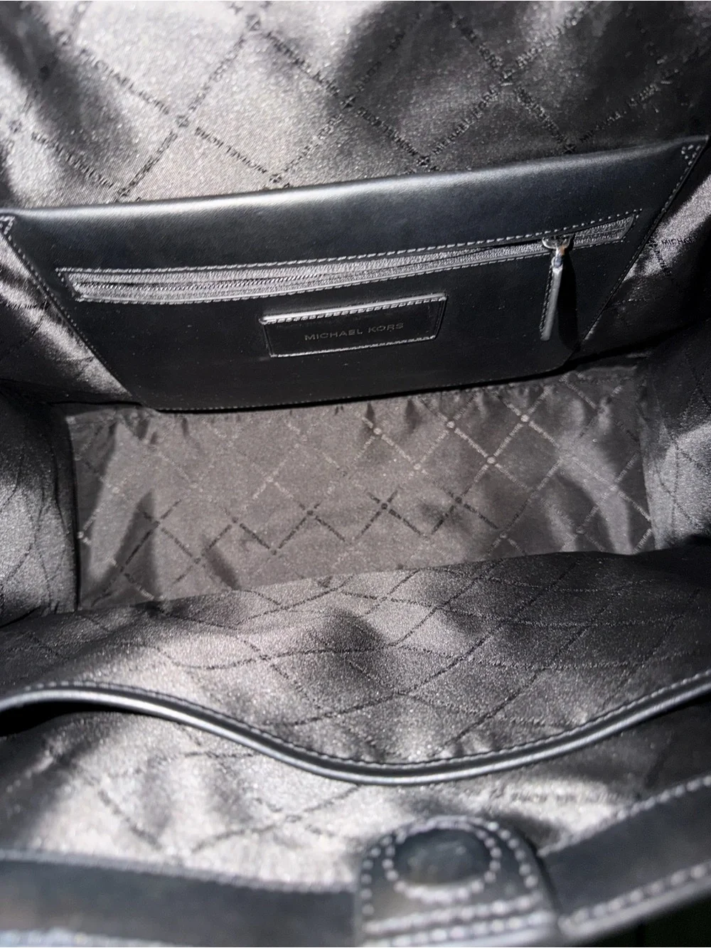 Michael Kors Black Pebbled Leather Men's Tote